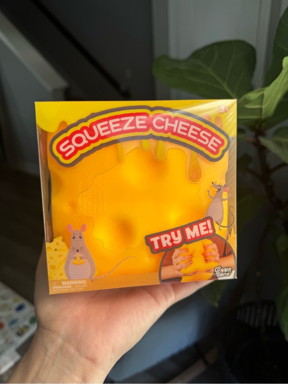 Jumbo Squeeze Cheese Squishy Stress relief toy